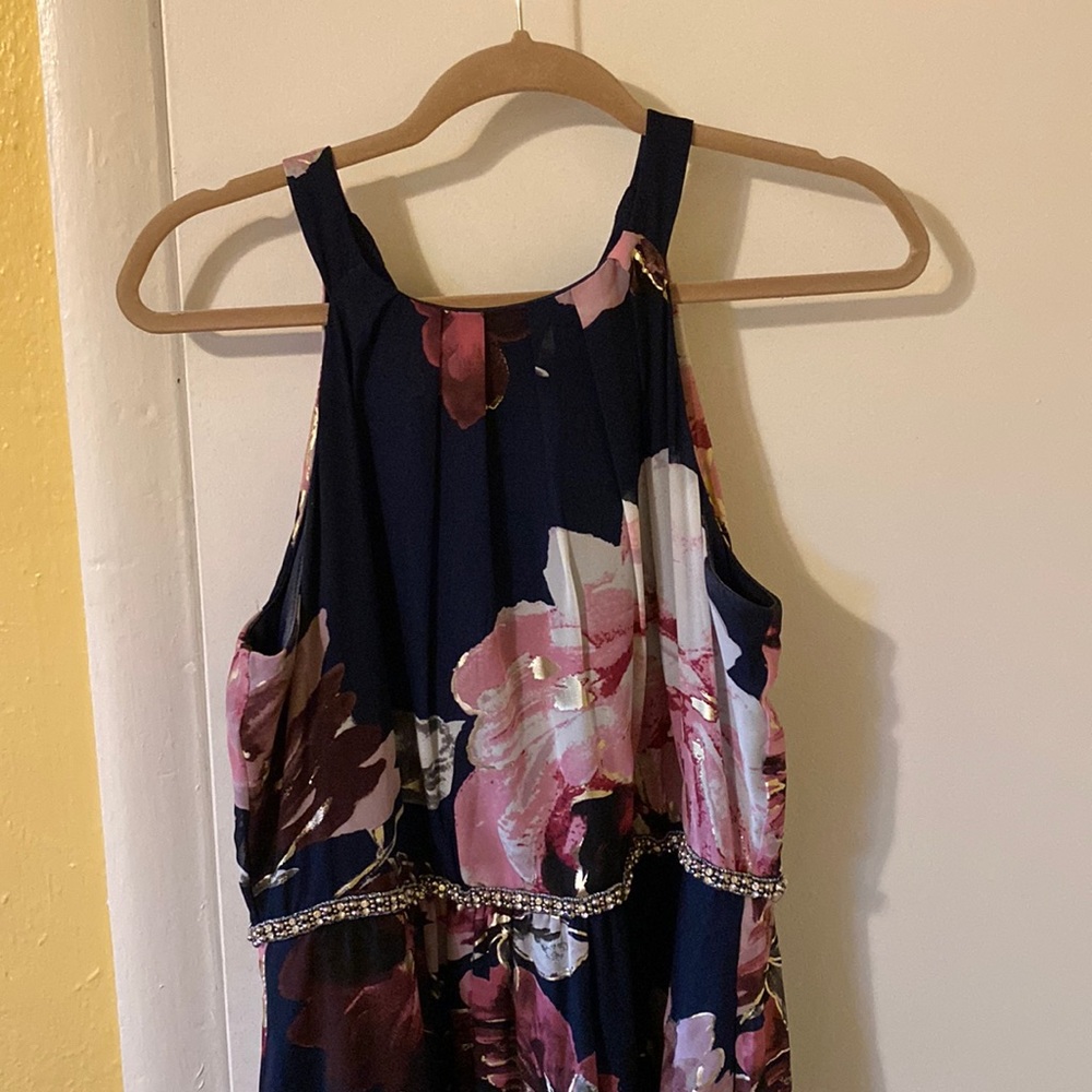 Full length flower print dress size 12